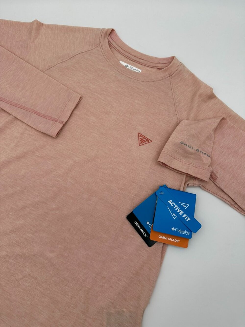 Columbia Women's PFG UPF 40 Uncharted Knit Long Sleeve Shirt, Size XS, Peach